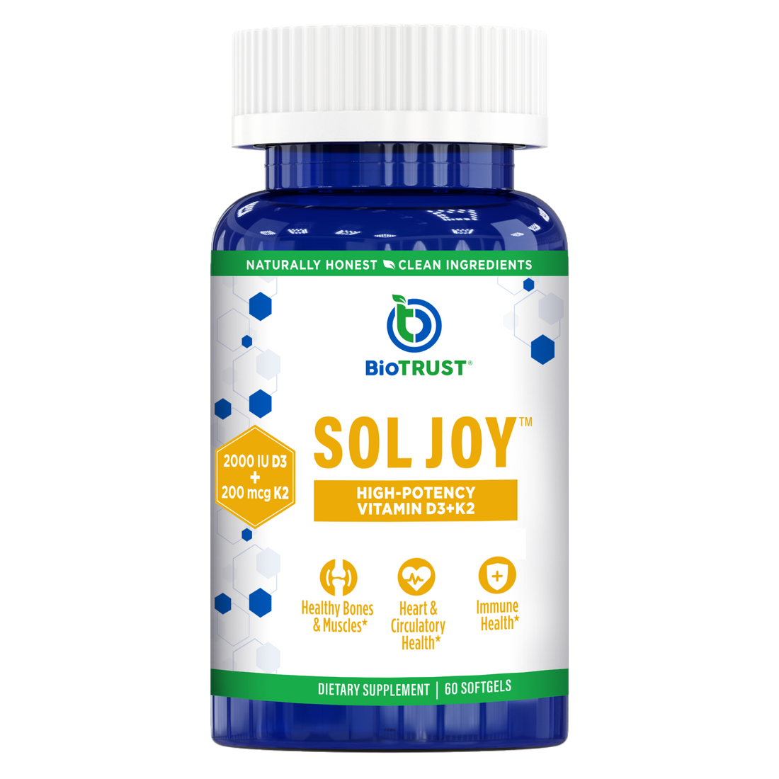 SOL JOY™ — HIGH-POTENCY VITAMIN D3 + K2 SUPPLEMENT product image